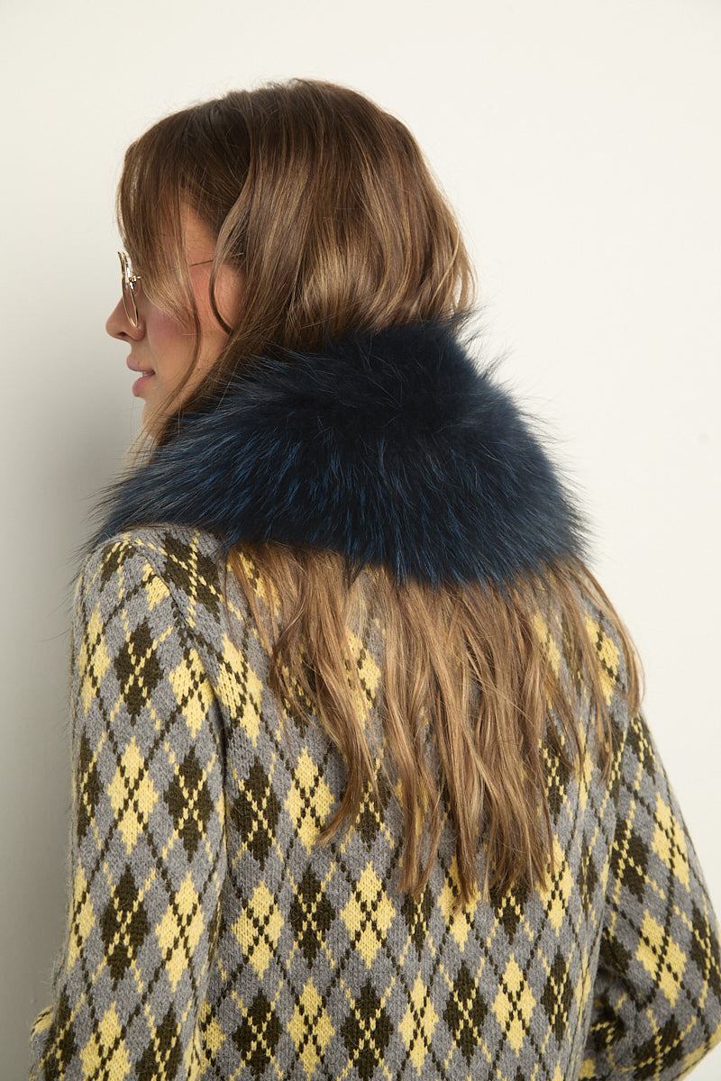 Cuello smoking raccoon azul