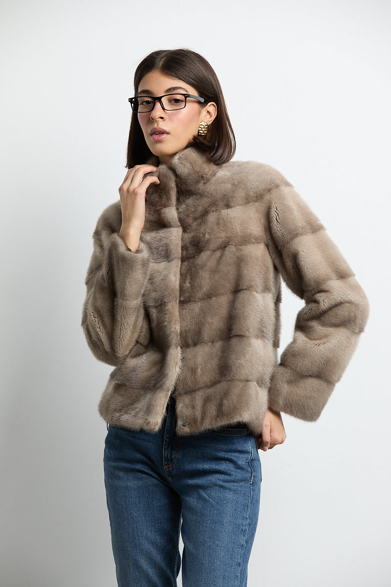 Chaqueta visón zafiro modelo Cocó