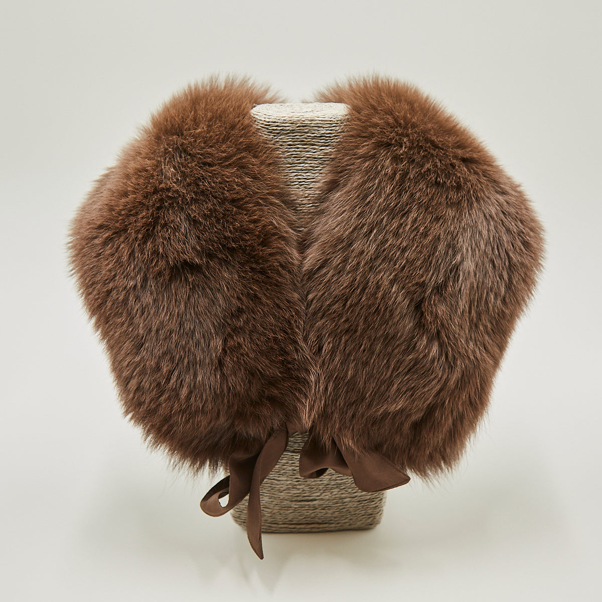 Cuello camisero zorro marrón – Bufandas Cuellos & Co