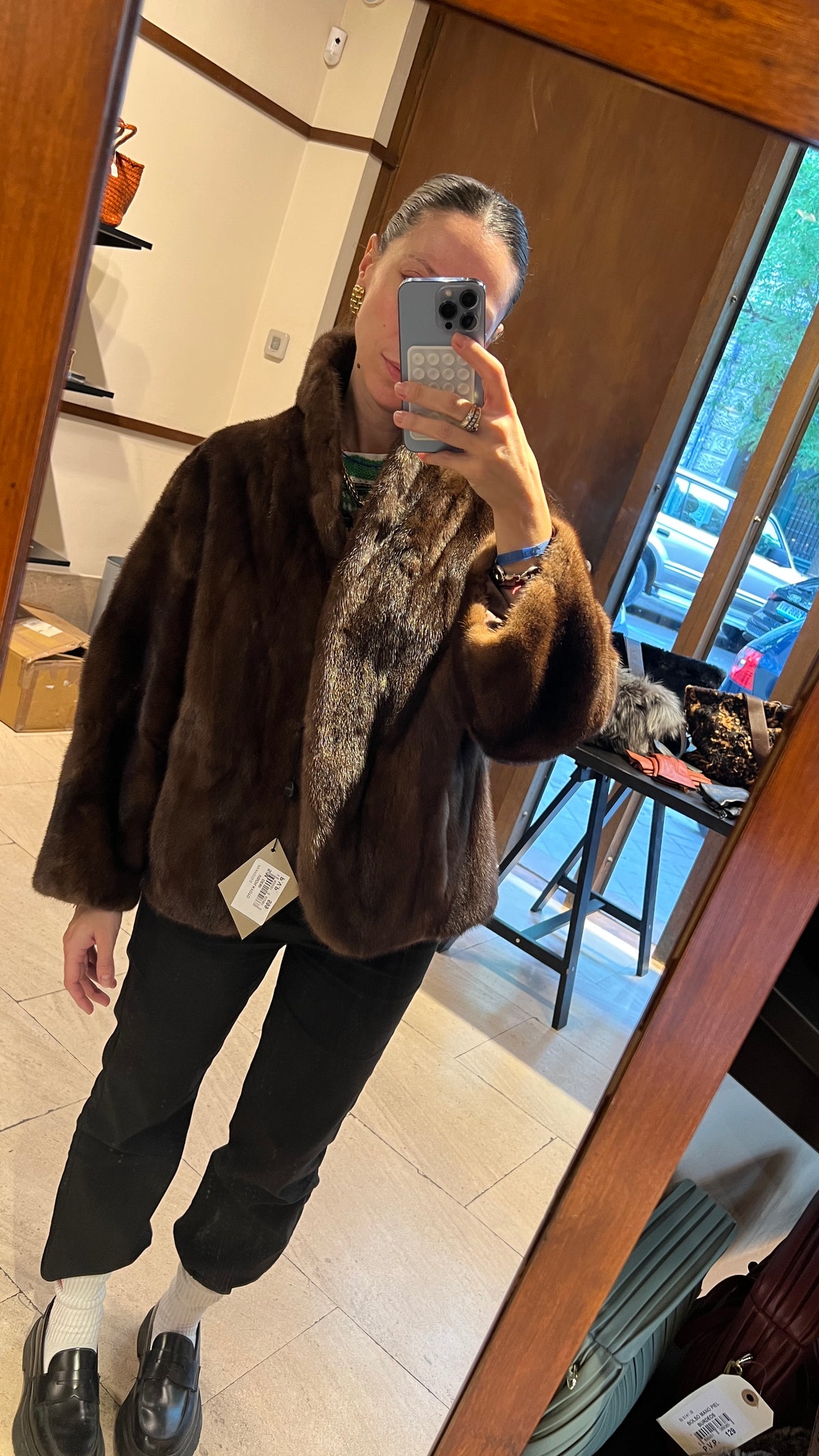 Chaqueta de visón modelo Kyoto demi