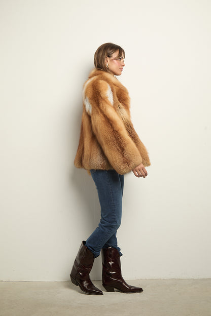 Chaqueta zorro natural red fox