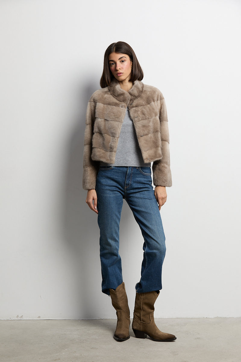 Chaqueta visón zafiro modelo Event
