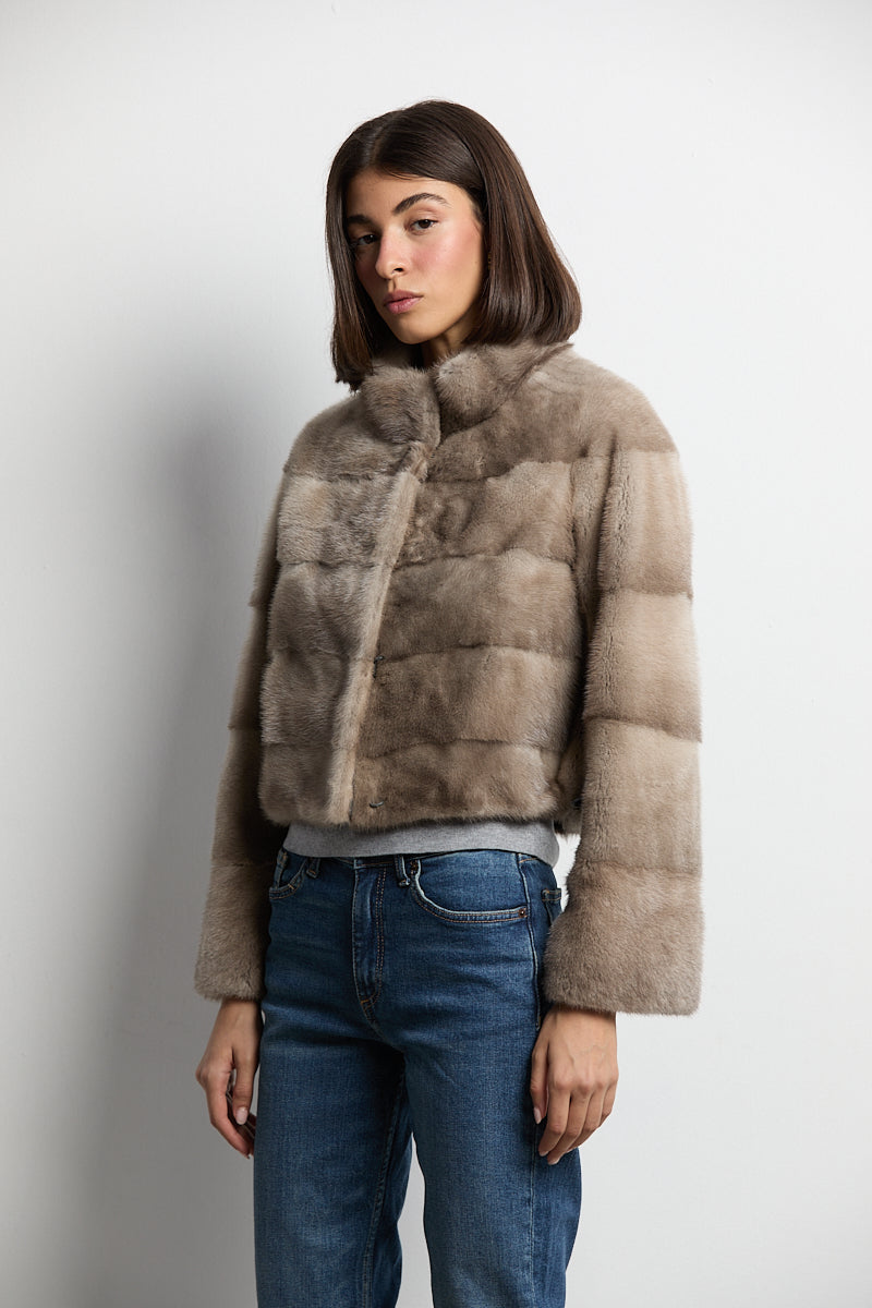 Chaqueta visón zafiro modelo Event