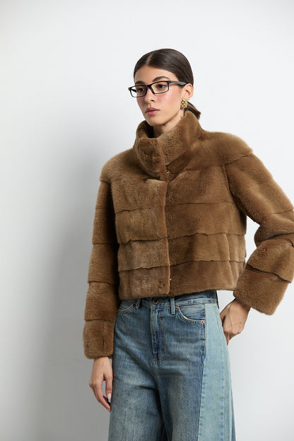 Chaqueta visón camel modelo Event