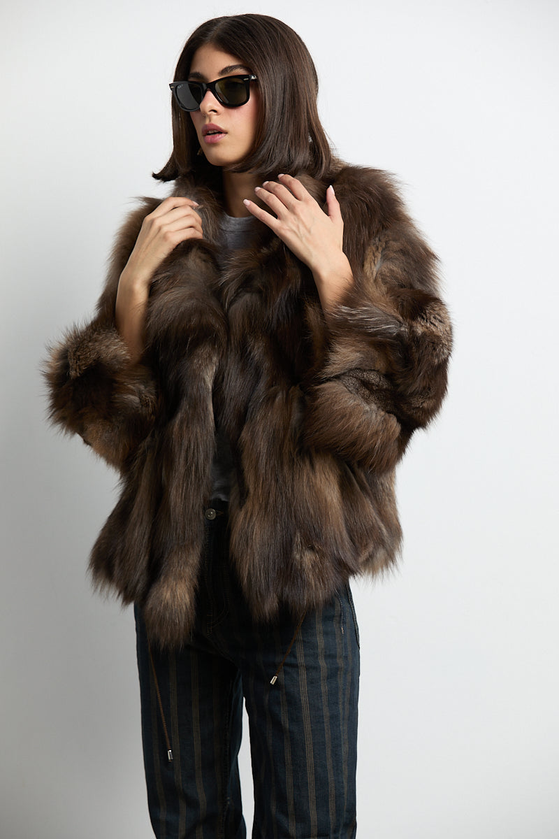 Chaquetón zorro crystal patchwork