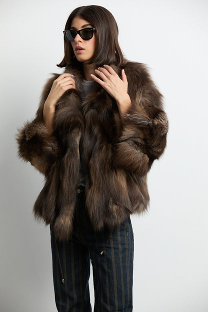 Chaquetón zorro crystal patchwork