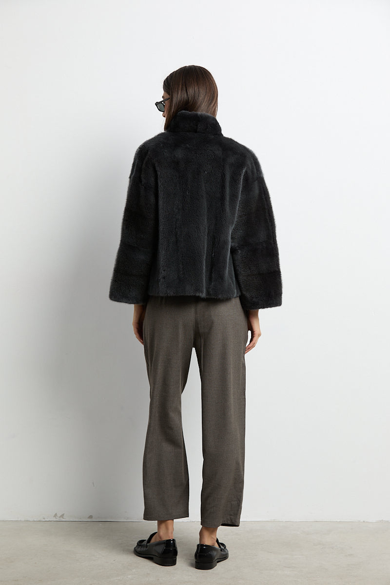 Chaqueta de visón modelo Kyoto gris