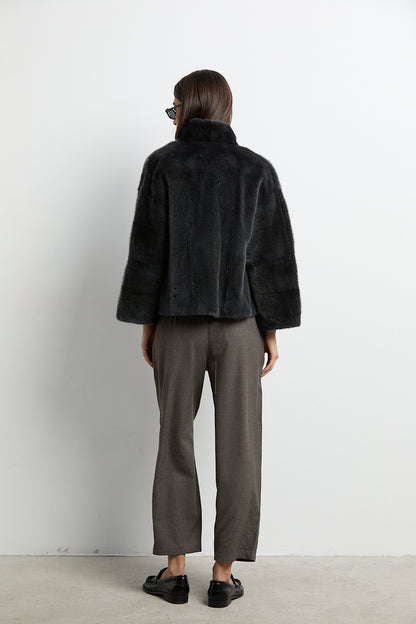 Chaqueta de visón modelo Kyoto gris