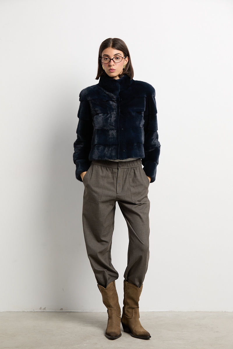 Chaqueta visón navy modelo Event