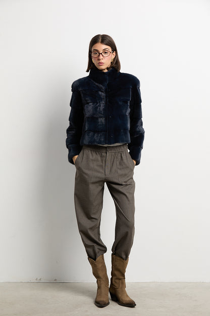 Chaqueta visón navy modelo Event