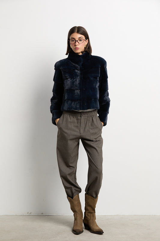 Chaqueta visón navy modelo Event