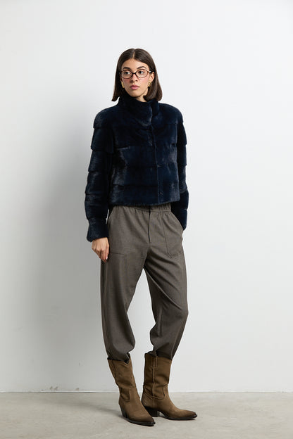 Chaqueta visón navy modelo Event