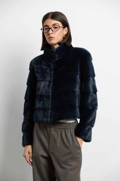 Chaqueta visón navy modelo Event