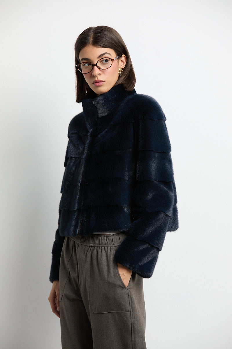 Chaqueta visón navy modelo Event