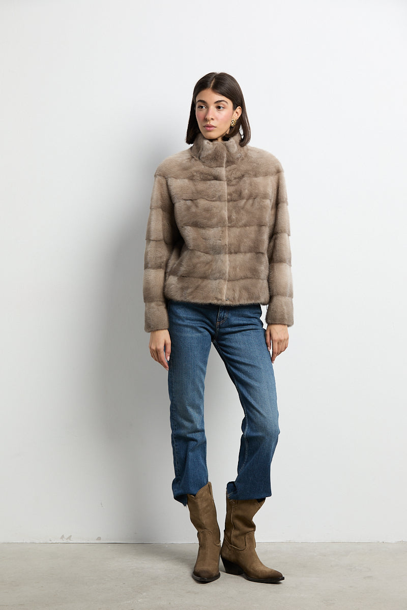 Chaqueta visón zafiro modelo Cocó