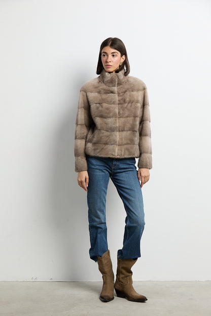 Chaqueta visón zafiro modelo Cocó