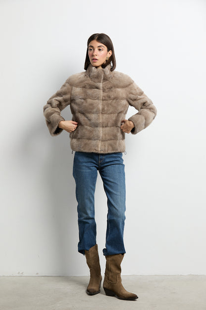 Chaqueta visón zafiro modelo Cocó