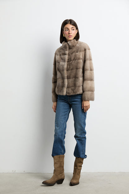 Chaqueta visón zafiro modelo Cocó