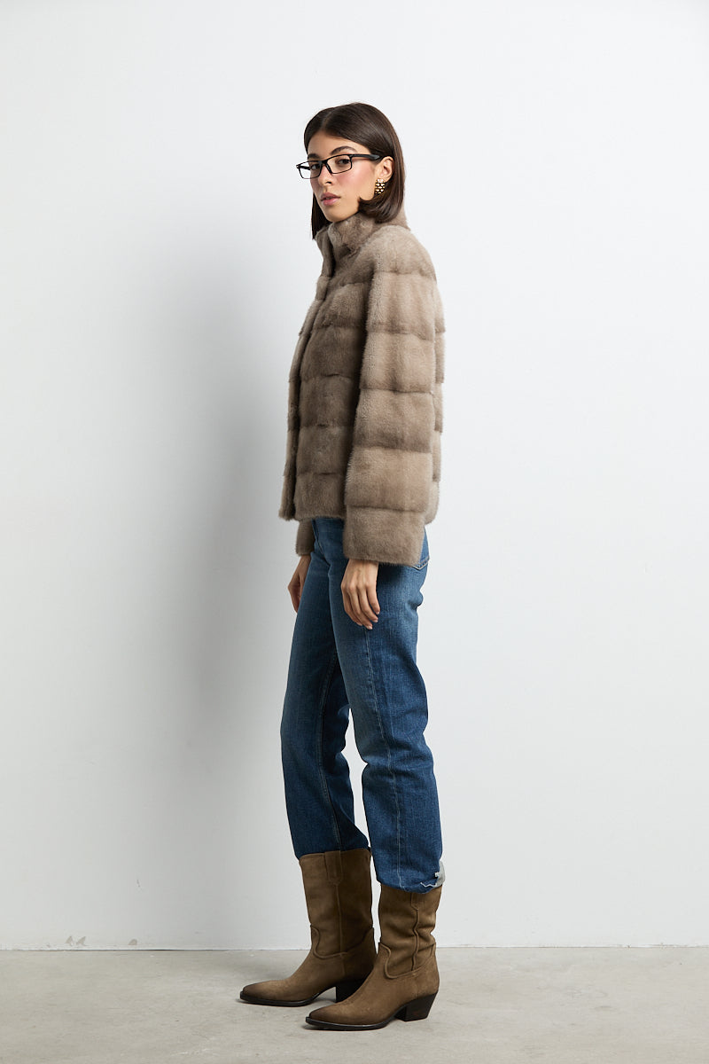 Chaqueta visón zafiro modelo Cocó