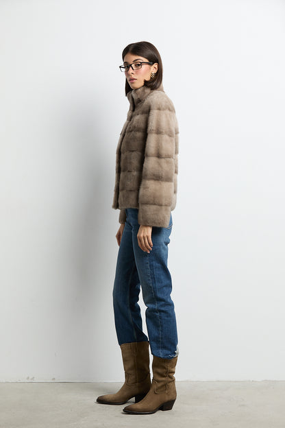 Chaqueta visón zafiro modelo Cocó