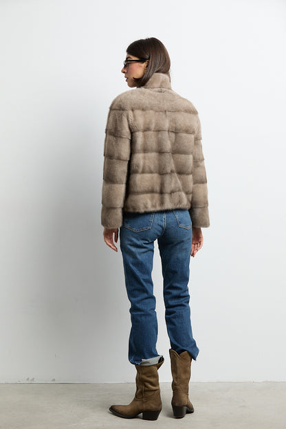 Chaqueta visón zafiro modelo Cocó