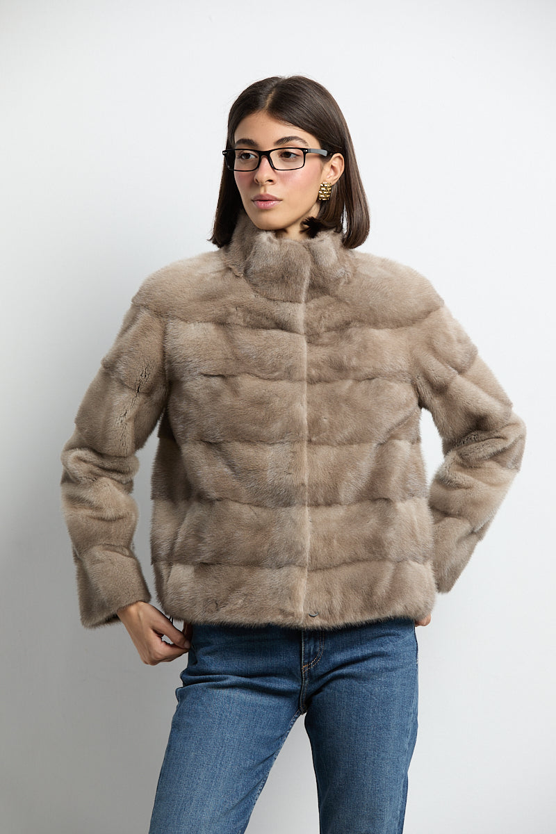 Chaqueta visón zafiro modelo Cocó