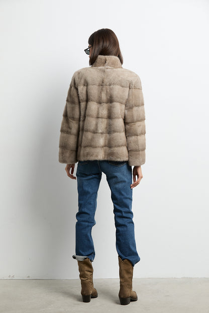 Chaqueta visón zafiro modelo Paris