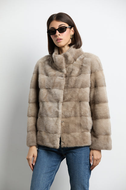 Chaqueta visón zafiro modelo Paris