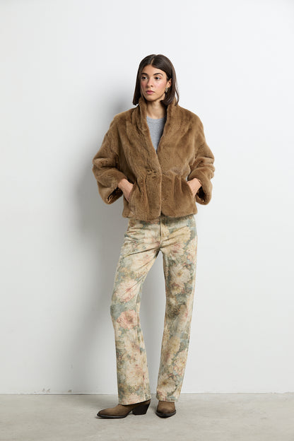 Chaqueta de visón modelo Kyoto camel