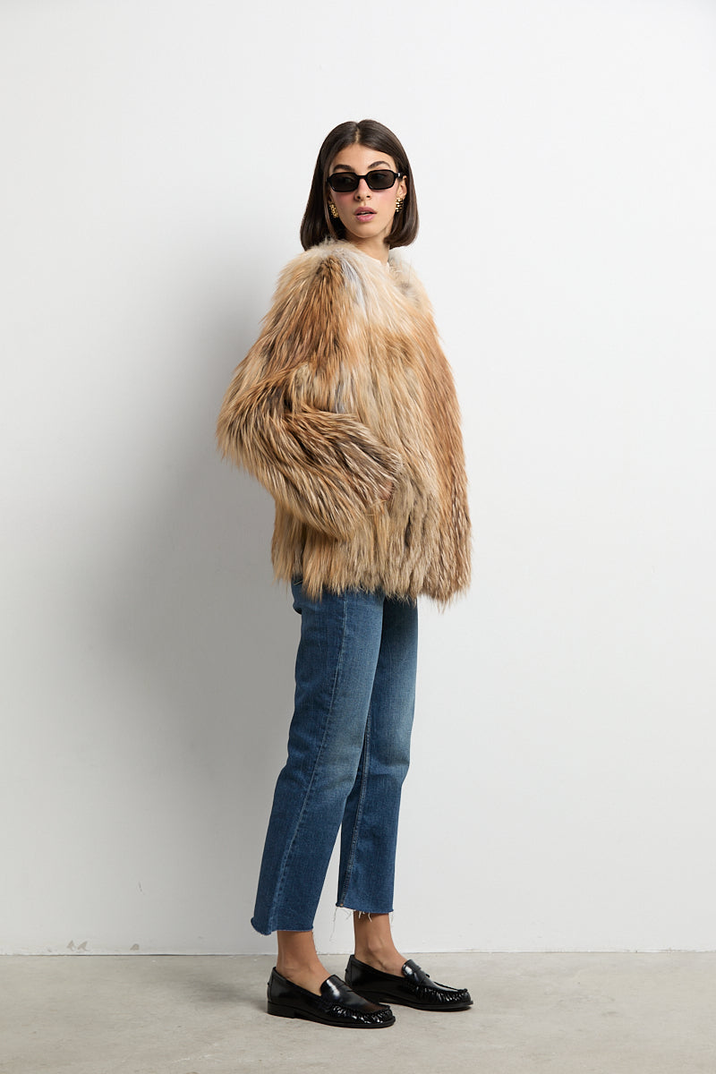 Chaqueta zorro natural red fox