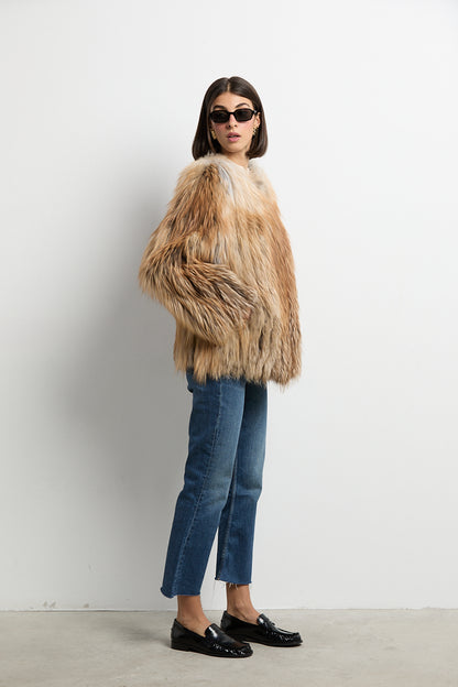 Chaqueta zorro natural red fox