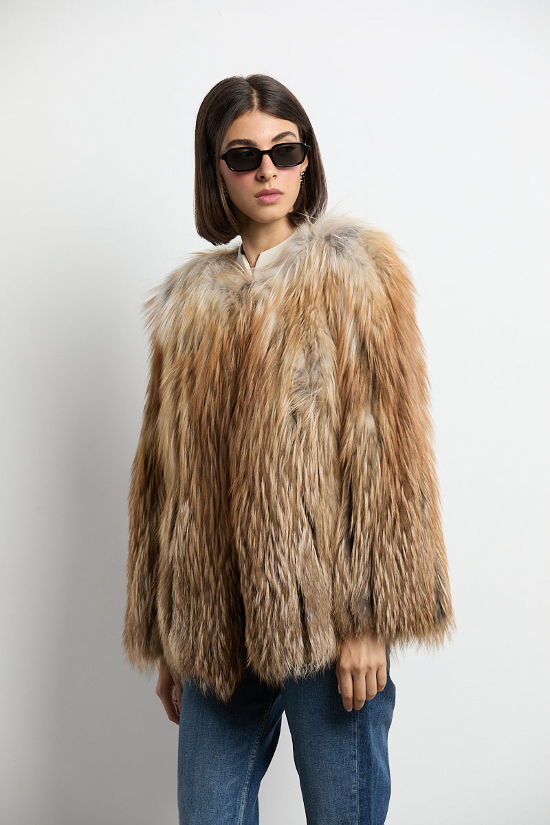 Chaqueta zorro natural red fox