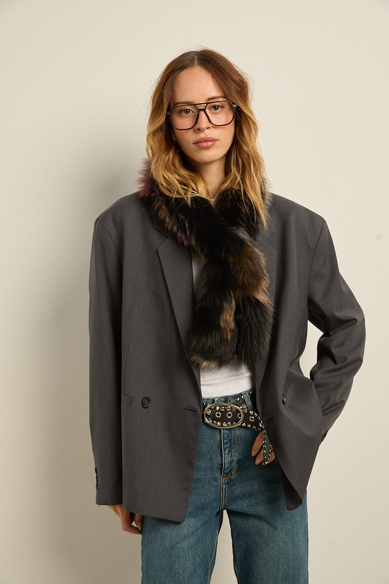 Bufanda zorro multicolor oscuro