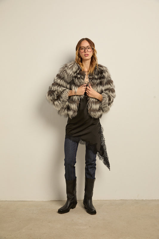 Chaqueta zorro siver fox