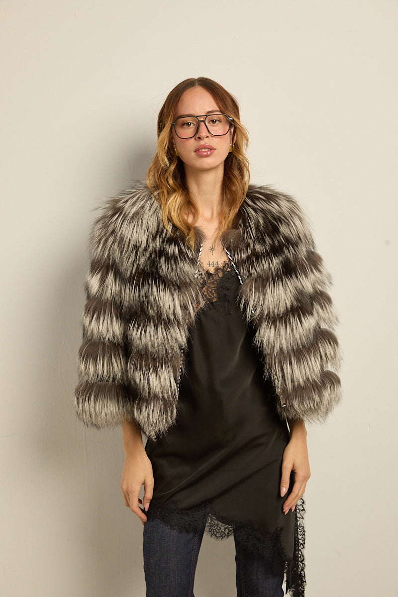 Chaqueta zorro siver fox