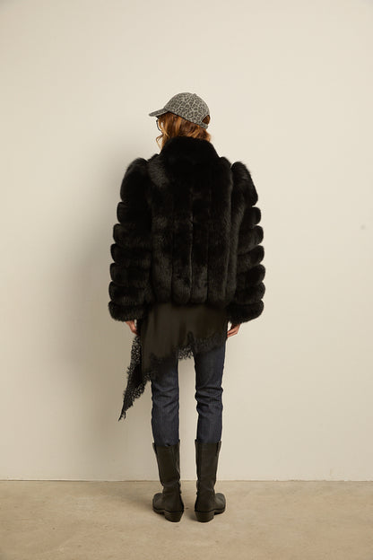 Chaqueta zorro natural black