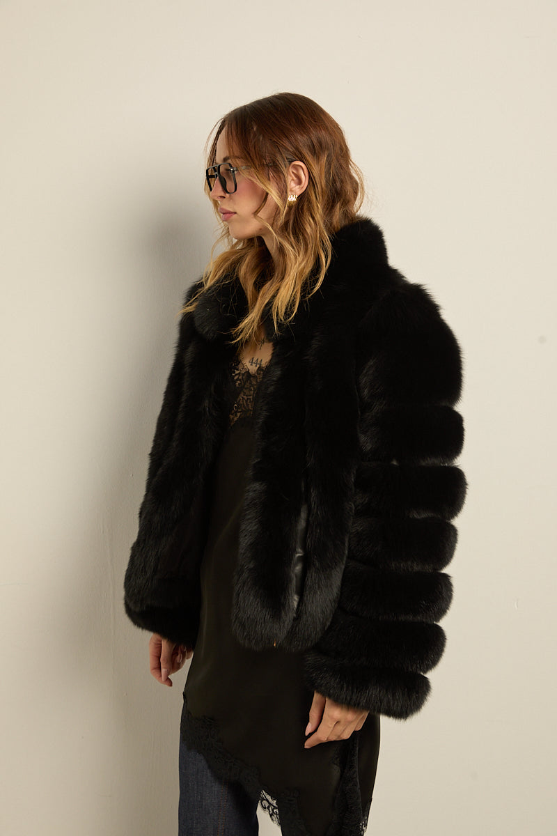 Chaqueta zorro natural black