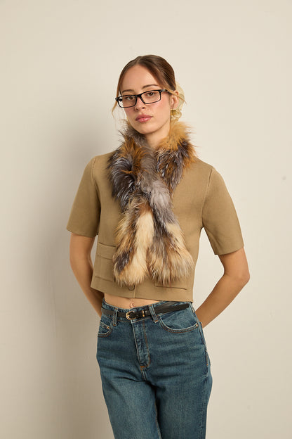 Bufanda zorro multicolor claro