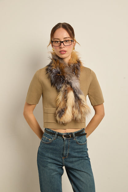 Bufanda zorro multicolor claro