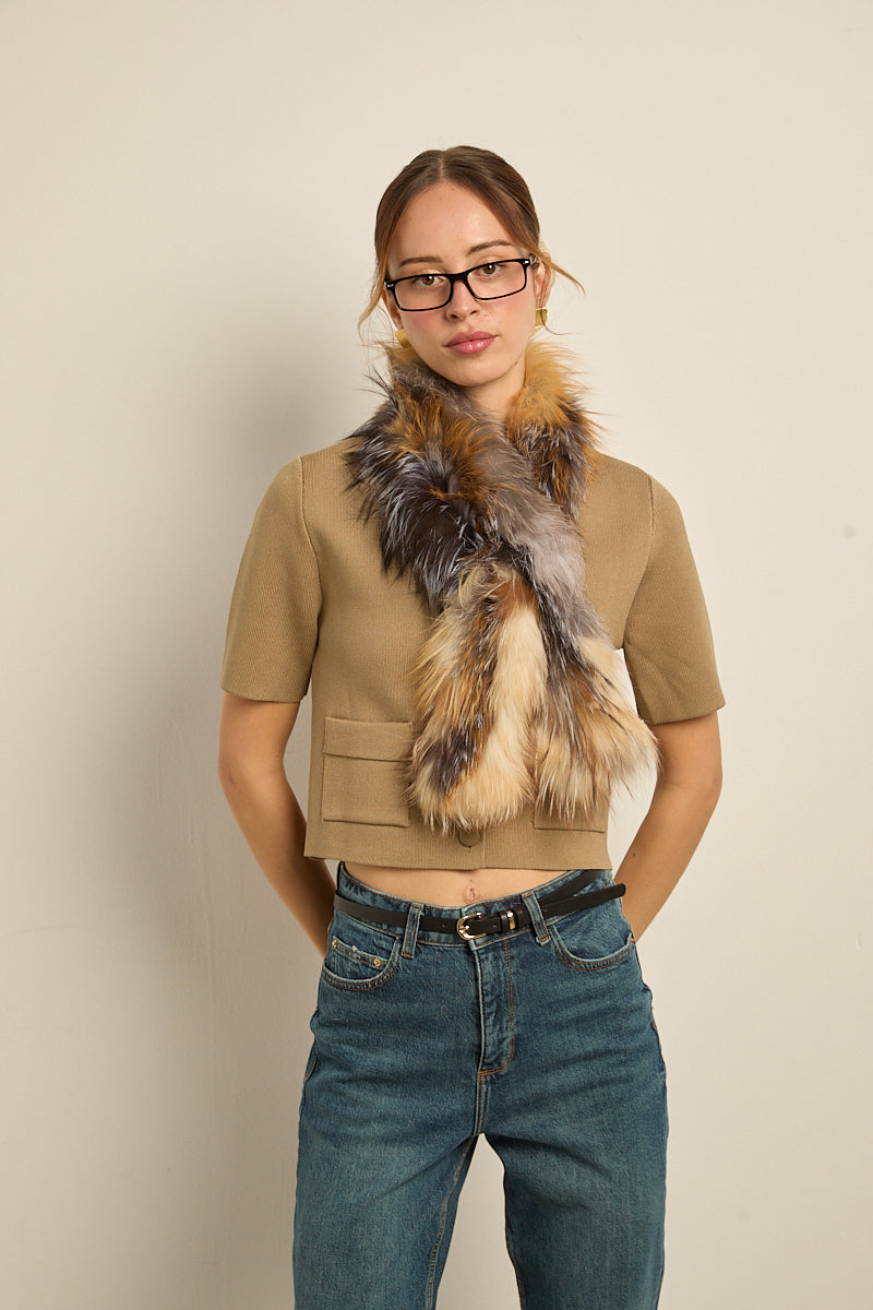 Bufanda zorro multicolor claro