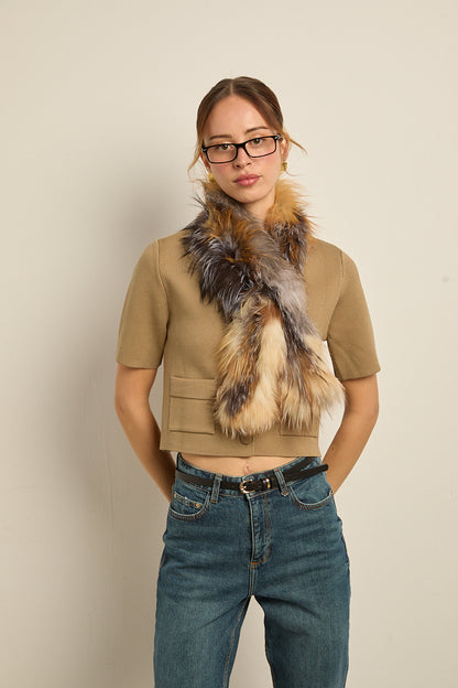 Bufanda zorro multicolor claro