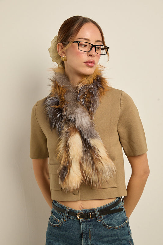 Bufanda zorro multicolor claro