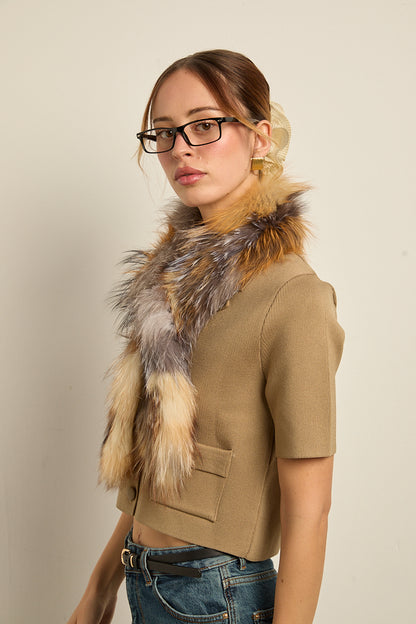 Bufanda zorro multicolor claro