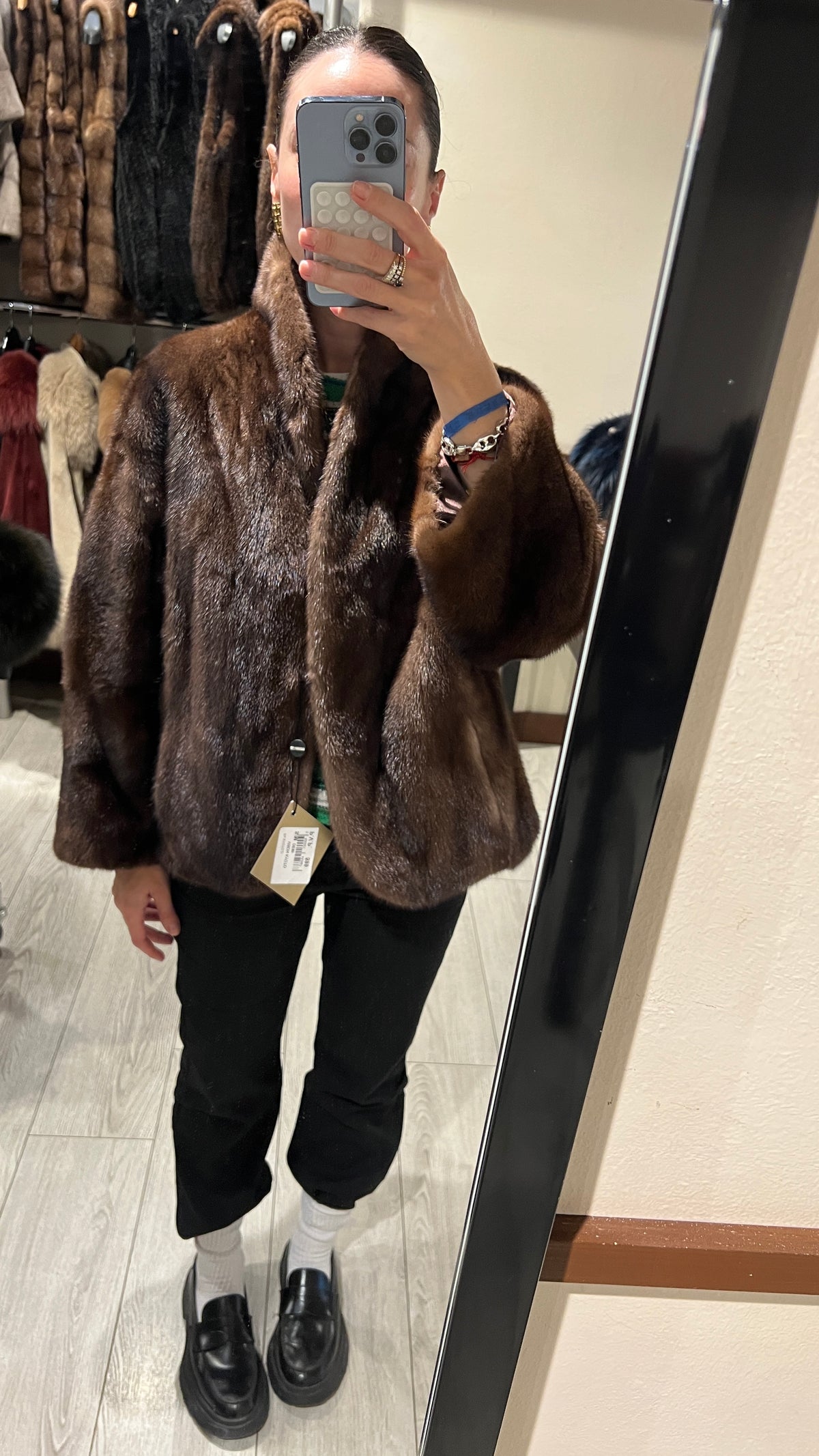 Chaqueta de visón modelo Kyoto demi